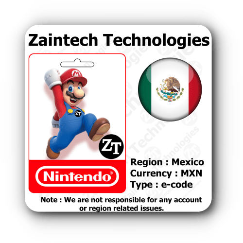 MXN 350 Nintendo Mexico