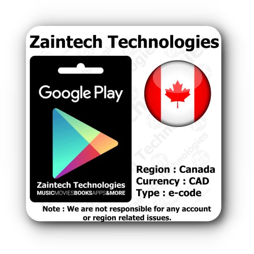 CAD 10 Google Play Canada