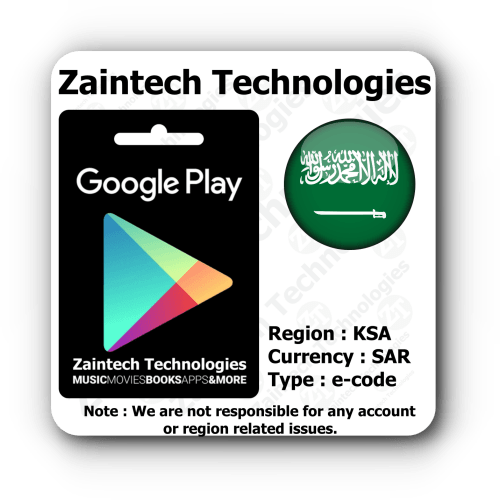 SAR 10 Google Play Saudi Arab
