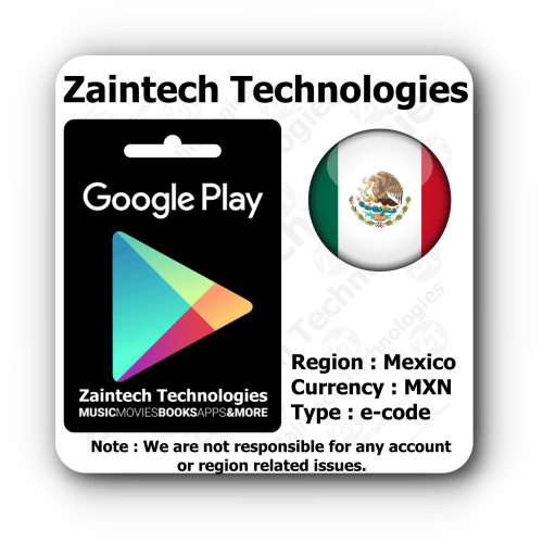 MXN 25 Google Play Mexico