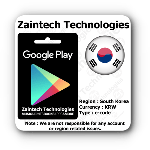 KRW 5,000 Google Play South Korea
