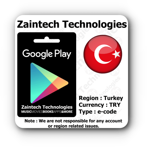 TRY 100 Google Play Turkey