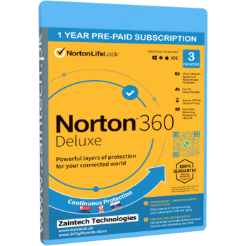 Norton 360 Deluxe - 1 User - 3 Devices + VPN
