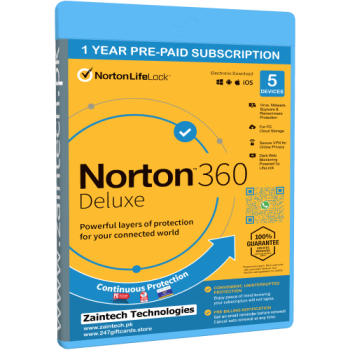 Norton 360 Deluxe - 1 User - 5 Devices + VPN